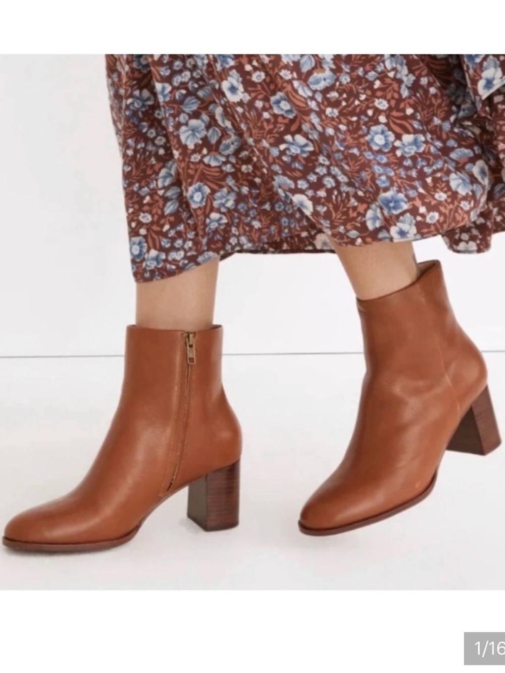 Madewell Mira Side Seam Leather Ankle Boot